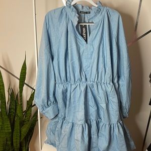 Boohoo Denim Like Dress